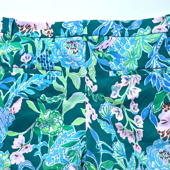 Lilly Pulitzer Callahan Short Mid Rise Hot on the Vine 5" Inseam Size 16 - Picture 7 of 10